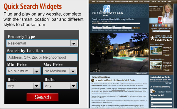 Quick Search Widgets